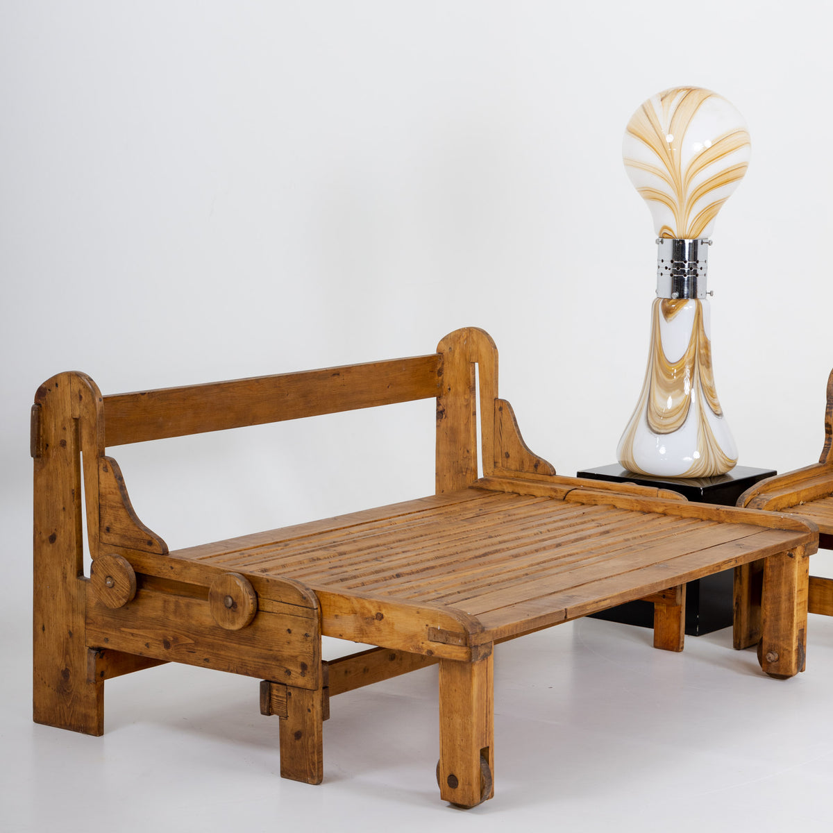 Pair of Benches, Italian Manufactory, 1960s