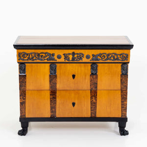 Chests of drawers with iron fittings, Silesia around 1820