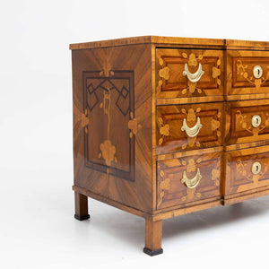 Louis Seize Marquetry Chest of Drawers, Late 18th Century