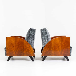 Art Deco Lounge Chairs, 1920s
