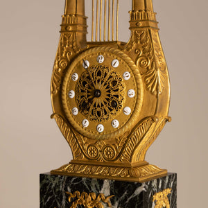 Louis Seize Lyre Mantel Clock, probably Paris circa 1780