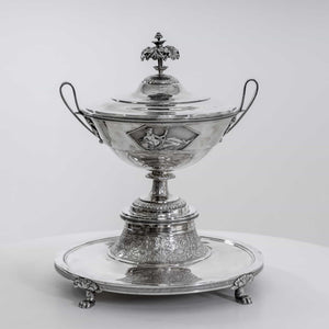 Pair of silver Lidded Tureens, Johann Georg Hann, Vienna, 1800