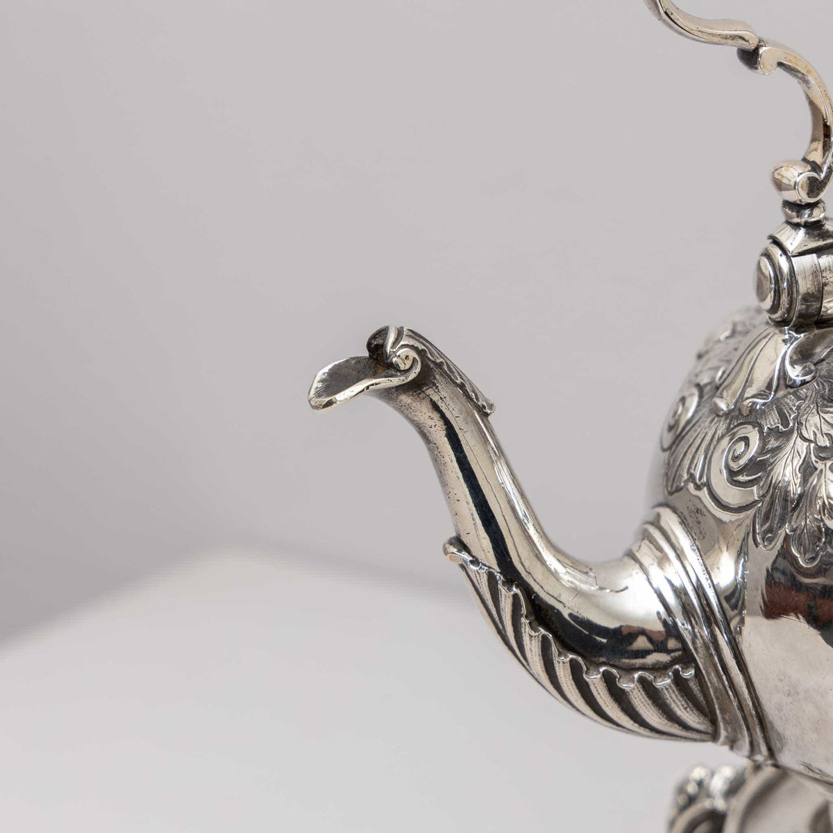 Silver Teapot with Stand, T. Heming and S. Whitford, London 1750 / 1818