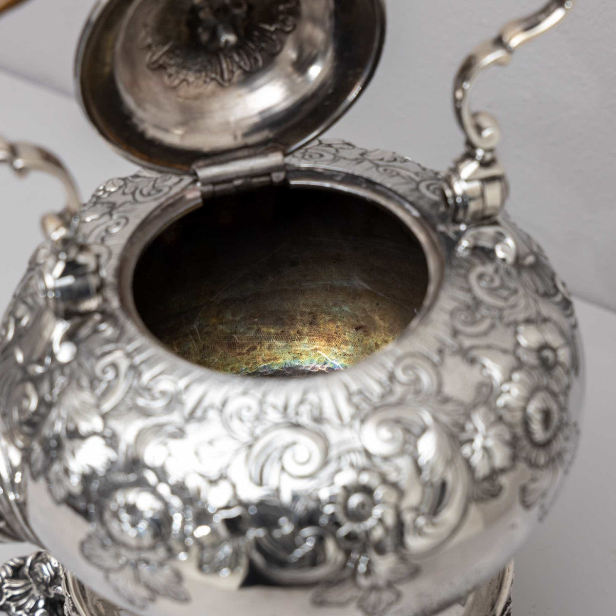 Silver Teapot with Stand, T. Heming and S. Whitford, London 1750 / 1818