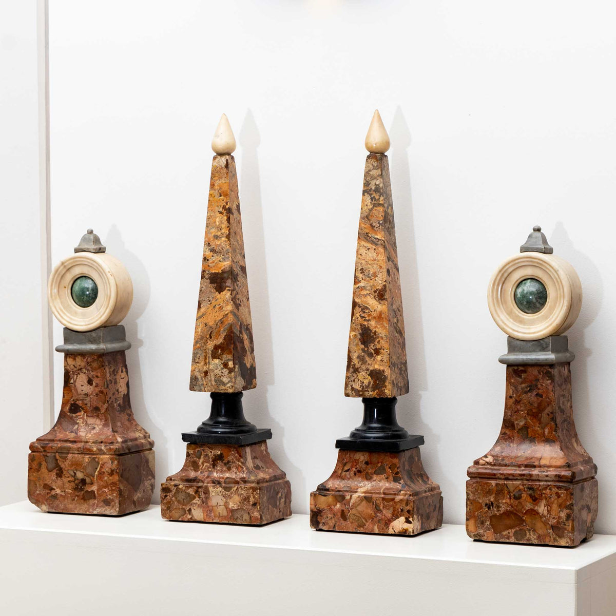 Marble obelisks, 19th century