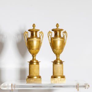 Empire Amphorae as Candlesticks, early 19th century