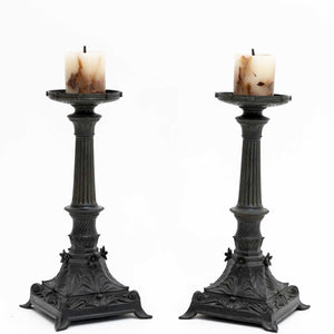 Paar Kerzenständer, Ende 19. Jahrhundert