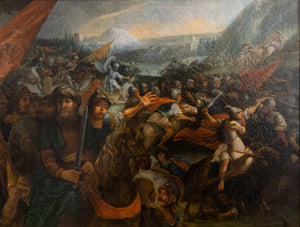 Painting of a battle, 18th Century