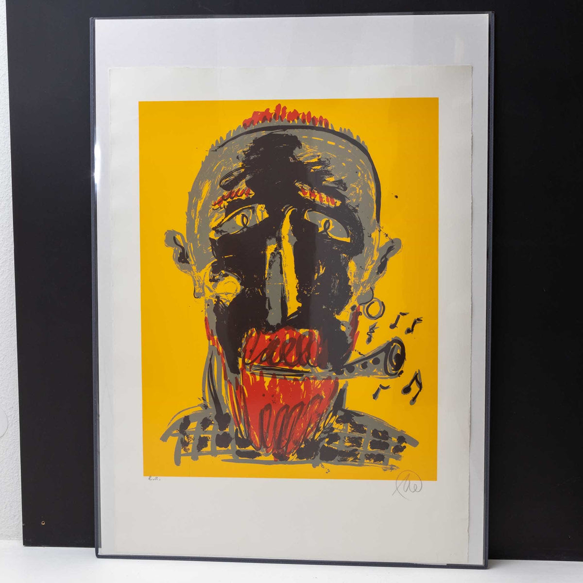 Markus Lüpertz (*1941) Portraitkopf, Ed. e.a.