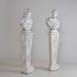 Two Marble Busts, 18th Century
