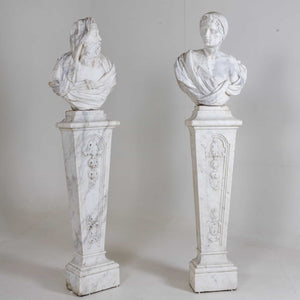 Two Marble Busts, 18th Century