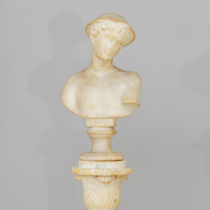 Mercury Bust with Column, 19th Century - Ehrl Fine Art & Antiques