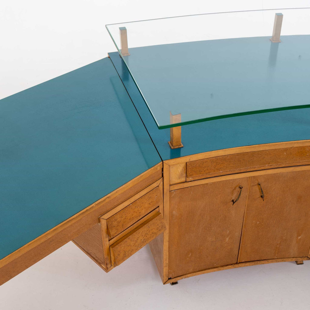Studio Schreibtisch, Entwurf Vittorio Armellini, Italien Mitte 20. Jahrhundert