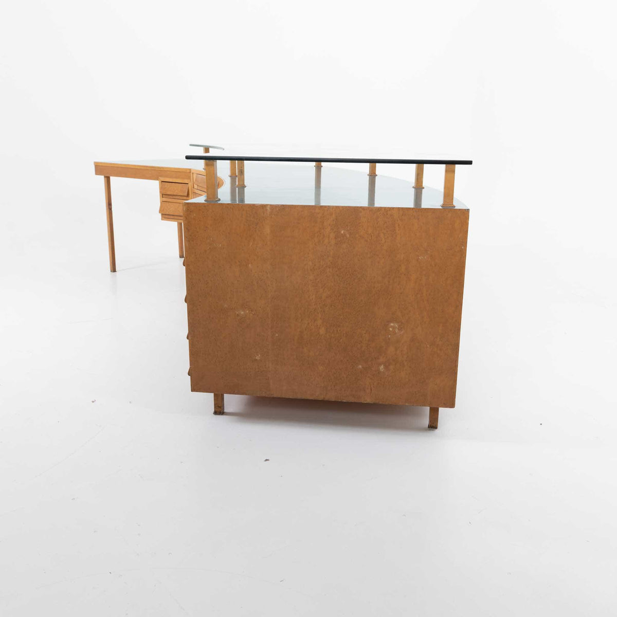 Studio Schreibtisch, Entwurf Vittorio Armellini, Italien Mitte 20. Jahrhundert