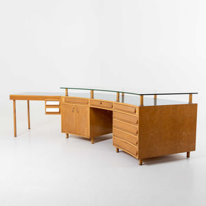 Studio Schreibtisch, Entwurf Vittorio Armellini, Italien Mitte 20. Jahrhundert