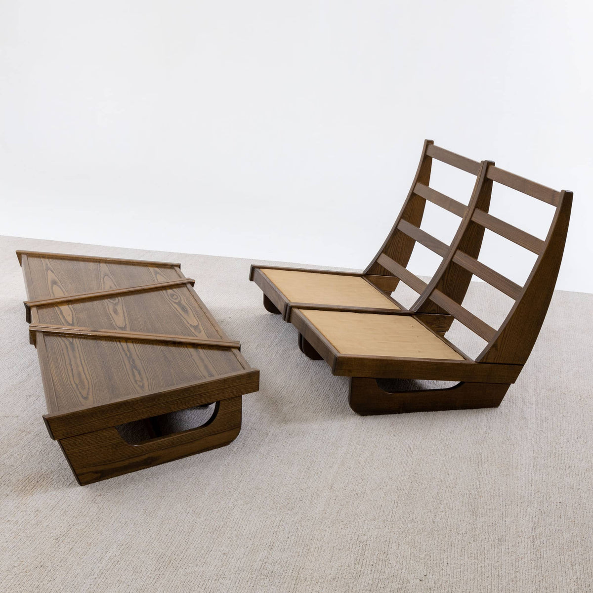 Modular Seating Group with five Lounge Chairs, Italy 1950s