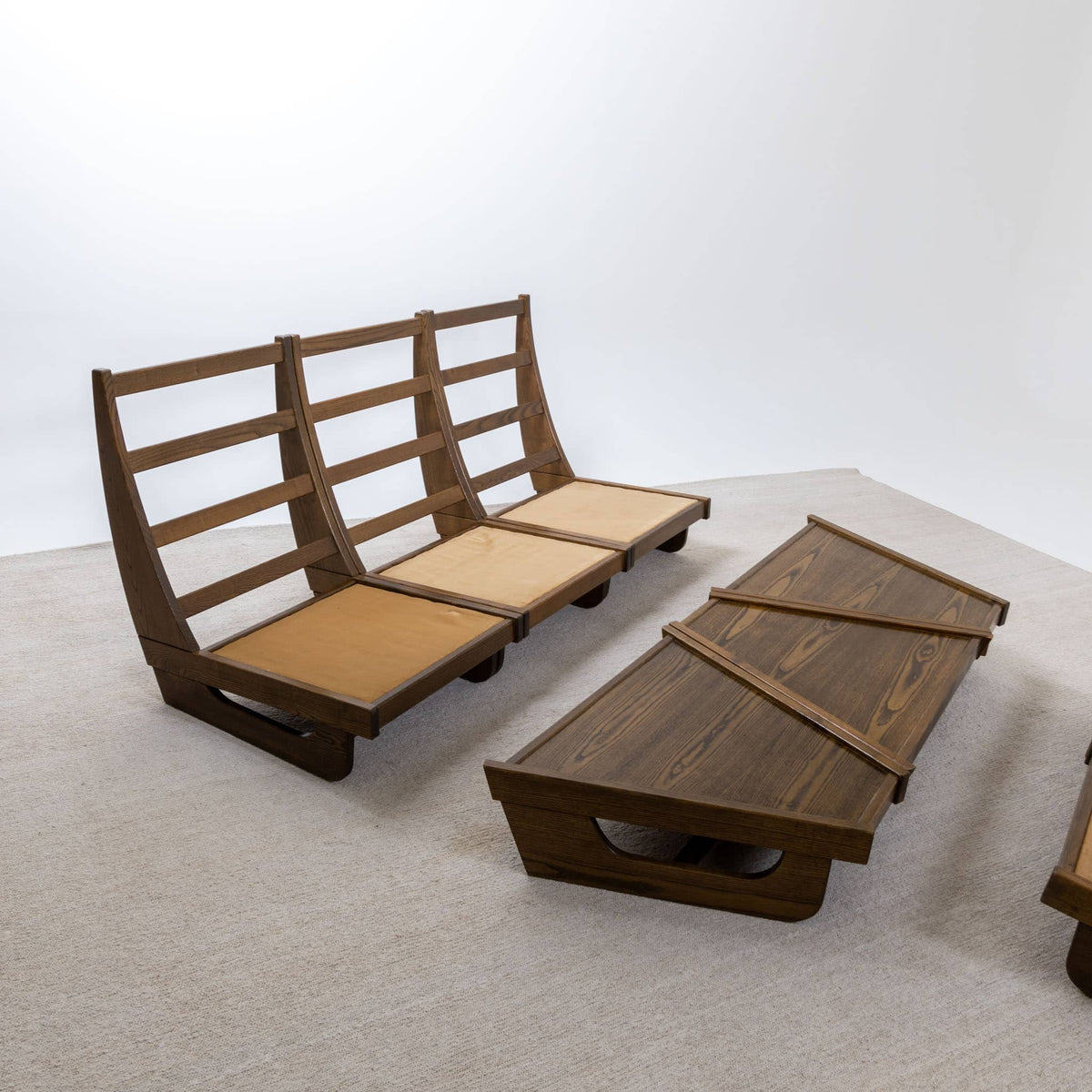 Modular Seating Group with five Lounge Chairs, Italy 1950s