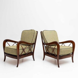 Pair of Armchairs by Paolo Buffa, Italy 1940s - Ehrl Fine Art & Antiques