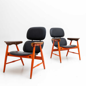 Pair of Poltronova arm chairs, Italy 1960s
