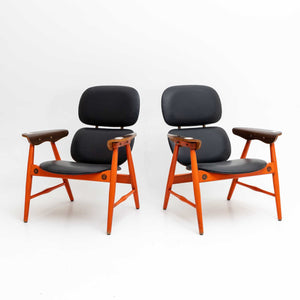 Pair of Poltronova arm chairs, Italy 1960s