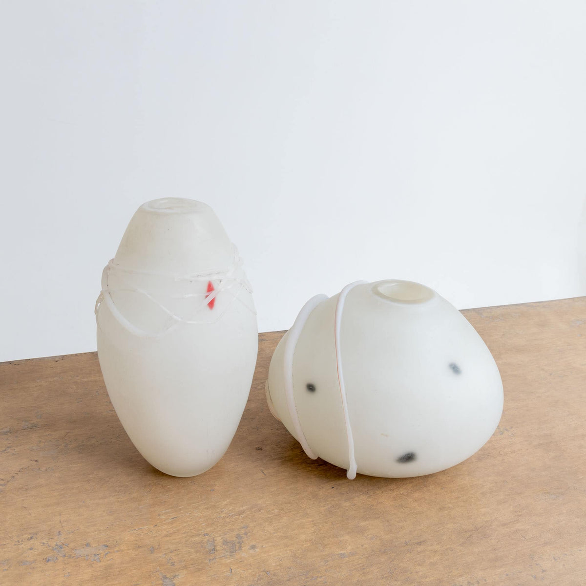 Pair of Glass Vases, 20th Century