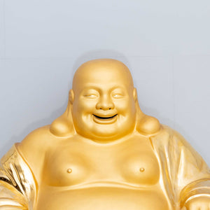 Goldener Buddha aus Porzellan, 20. Jahrhundert