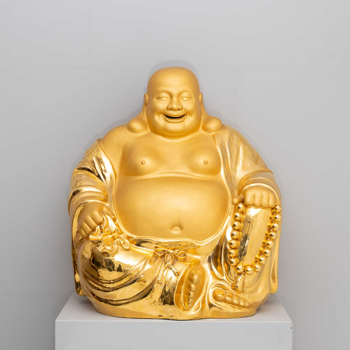 Goldener Buddha aus Porzellan, 20. Jahrhundert