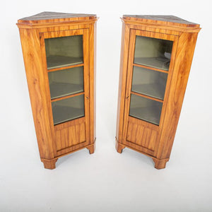 Biedermeier Corner Cupboards, c. 1830 - Ehrl Fine Art & Antiques