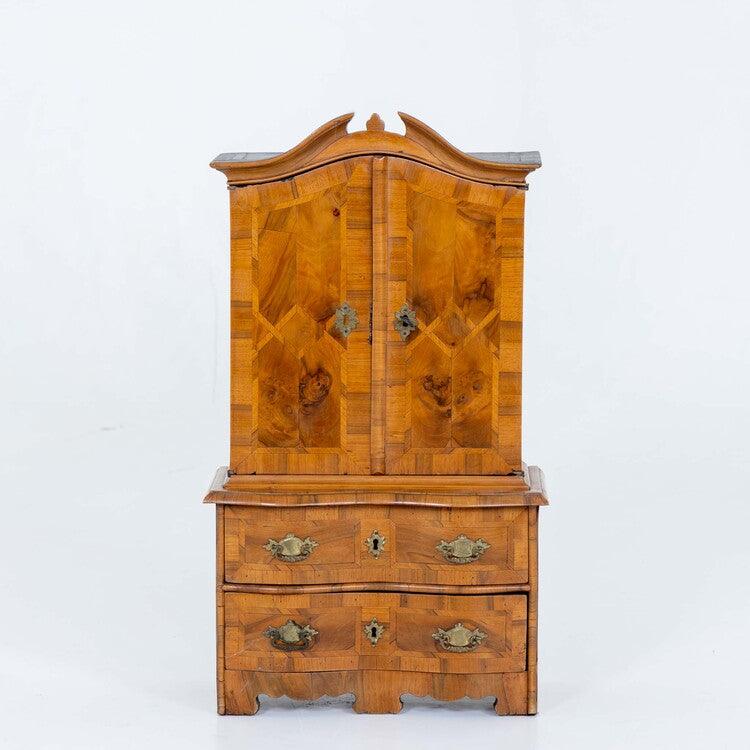 Baroque Miniature Cabinet, Saxony Mid-18th Century - Ehrl Fine Art & Antiques