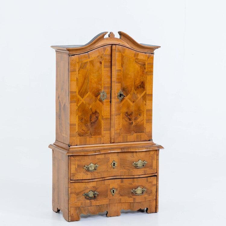 Baroque Miniature Cabinet, Saxony Mid-18th Century - Ehrl Fine Art & Antiques