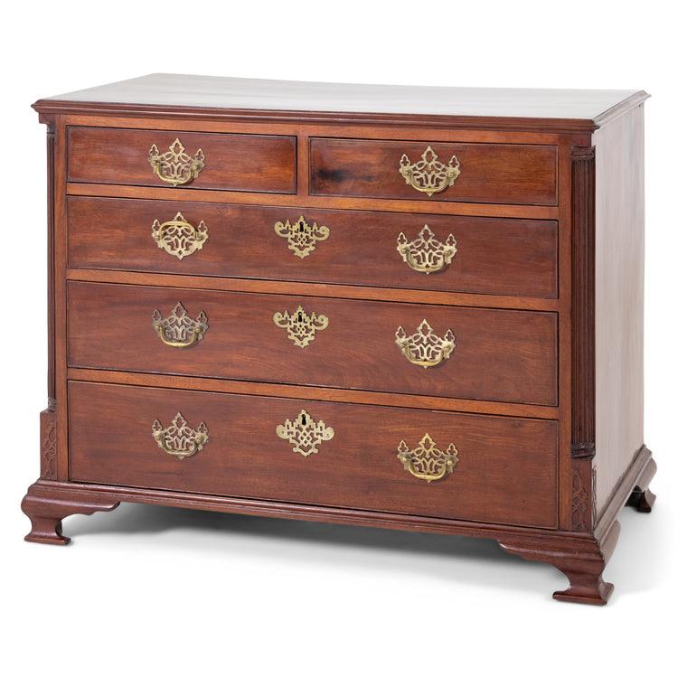 Chippendale Chest of Drawers, England Early 19th Century