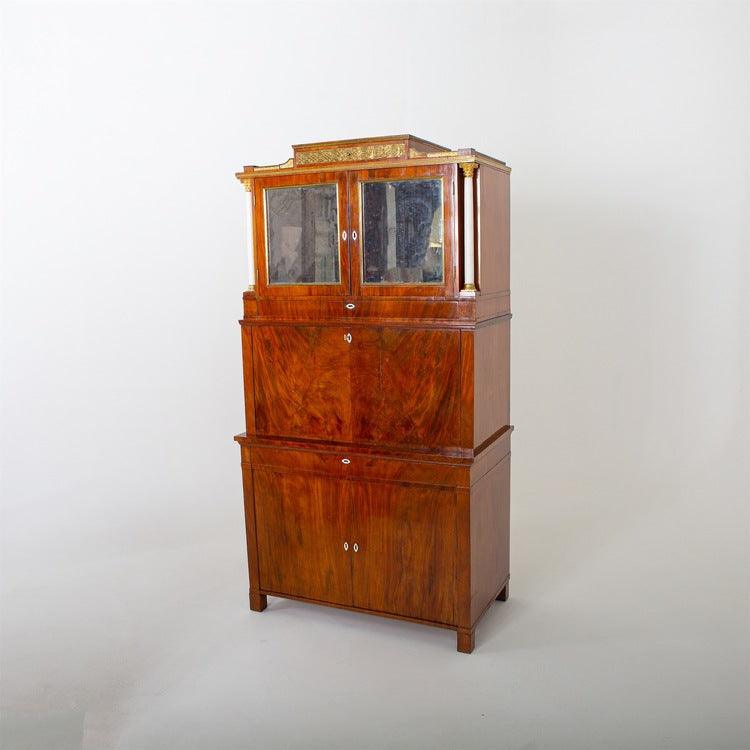 Friedrich Gottlob Hoffmann Workshop, Secretaire, Leipzig circa 1800 - Ehrl Fine Art & Antiques