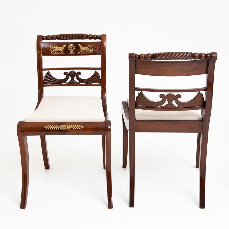 Set of Eight Dining Room Chairs and Armchairs, Northern Germany around 1830 - Ehrl Fine Art & Antiques