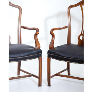 Armchairs after Chippendale, England, circa 1800 - Ehrl Fine Art & Antiques