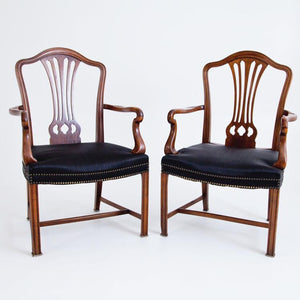 Armchairs after Chippendale, England, circa 1800 - Ehrl Fine Art & Antiques