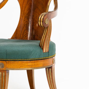 Swivel Desk Chair, Northern Europe, 2nd Half 19th Century - Ehrl Fine Art & Antiques