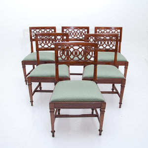 Six Chairs, Lucca Italy, Late 18th Century - Ehrl Fine Art & Antiques