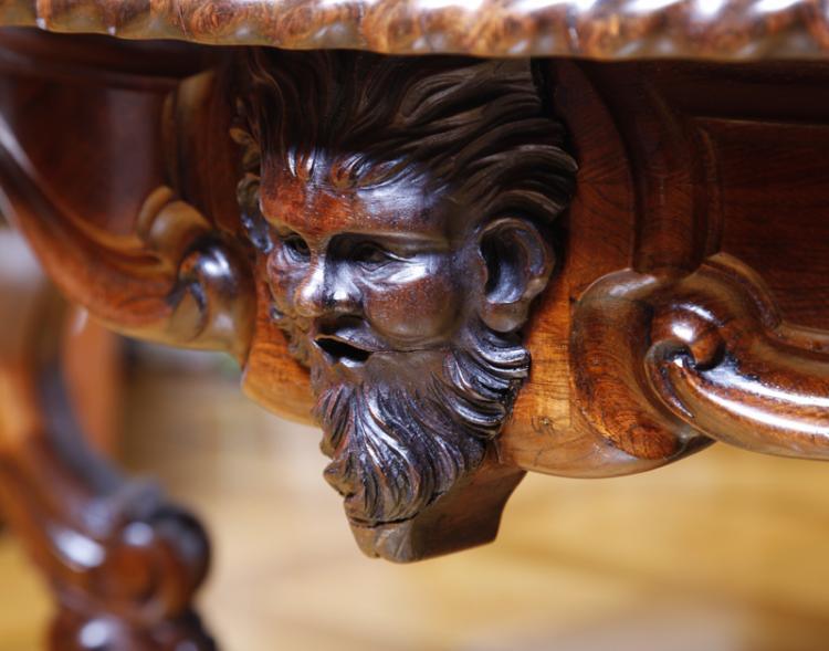 Center Table by Franz Xaver Fortner, Rococo, Germany c. 1840 - Ehrl Fine Art & Antiques