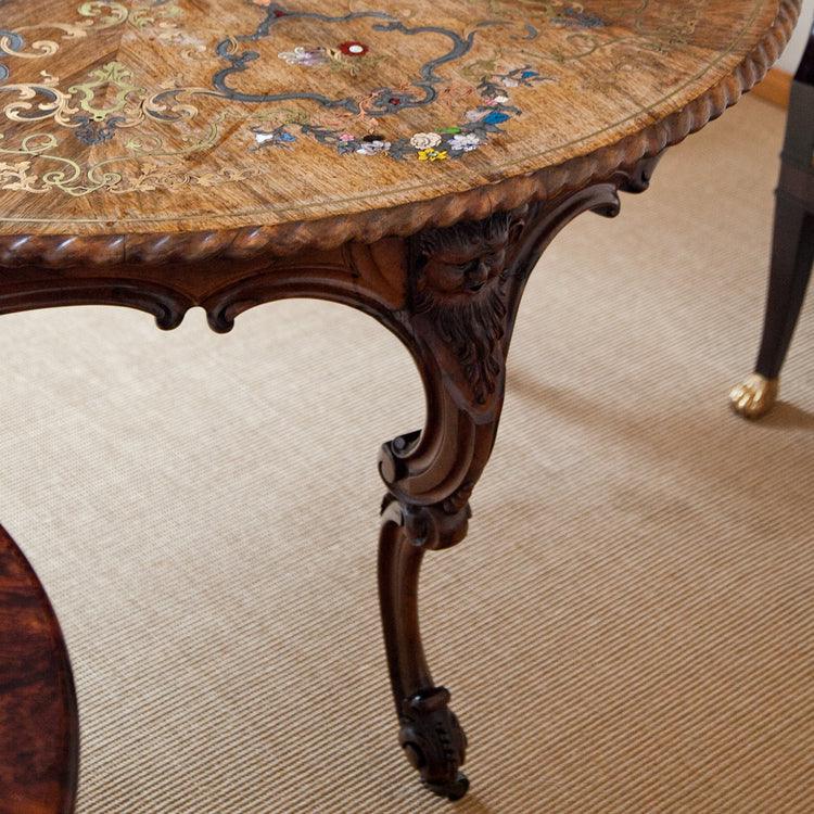 Center Table by Franz Xaver Fortner, Rococo, Germany c. 1840 - Ehrl Fine Art & Antiques