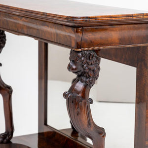 Console with Lion Heads, around 1830 - Ehrl Fine Art & Antiques