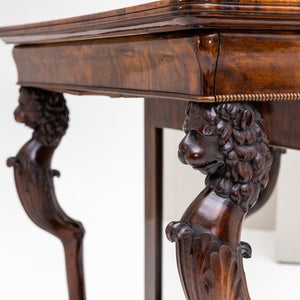 Console with Lion Heads, around 1830 - Ehrl Fine Art & Antiques