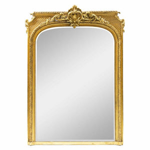 Large Baroque Style Wall Mirror, probably 19th Century - Ehrl Fine Art & Antiques