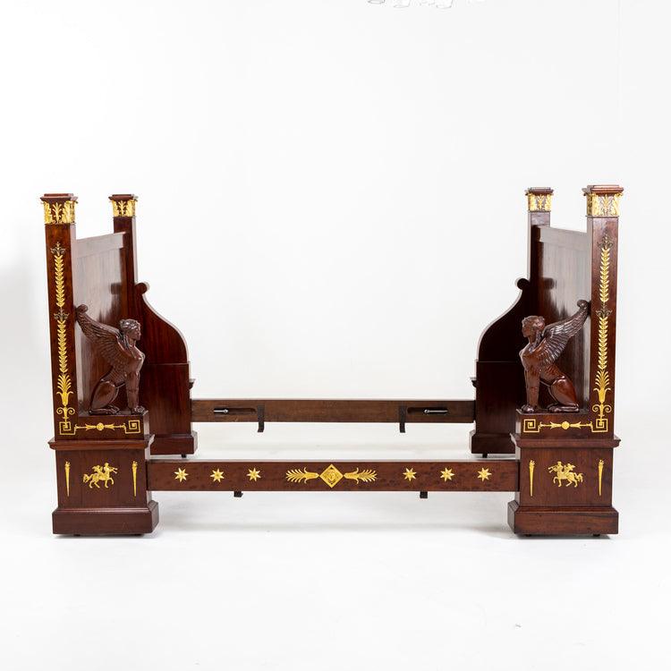 Empire-Style Bed, France 19th Century - Ehrl Fine Art & Antiques
