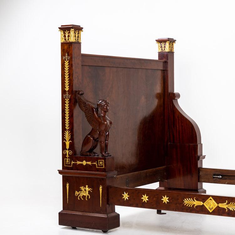 Empire-Style Bed, France 19th Century - Ehrl Fine Art & Antiques