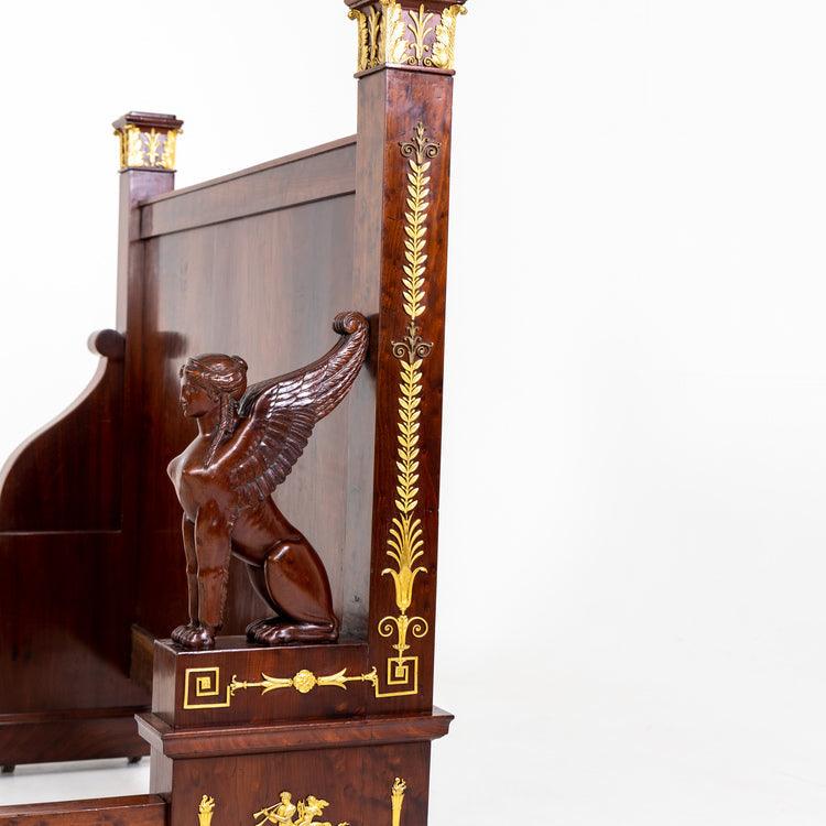 Empire-Style Bed, France 19th Century - Ehrl Fine Art & Antiques