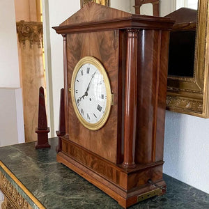 Mantel Clock / Musical Clock, Biedermeier, Germany, 19th Century - Ehrl Fine Art & Antiques
