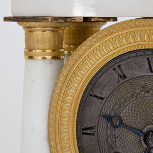 Charles X Mantle Clock, sig. Jeannest, Paris ca. 1830 - Ehrl Fine Art & Antiques