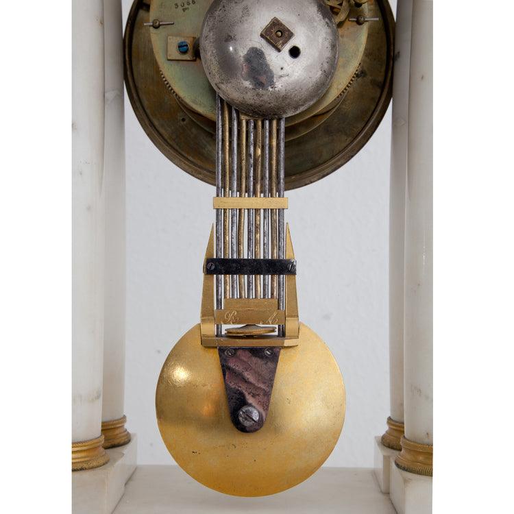 Charles X Mantle Clock, sig. Jeannest, Paris ca. 1830 - Ehrl Fine Art & Antiques