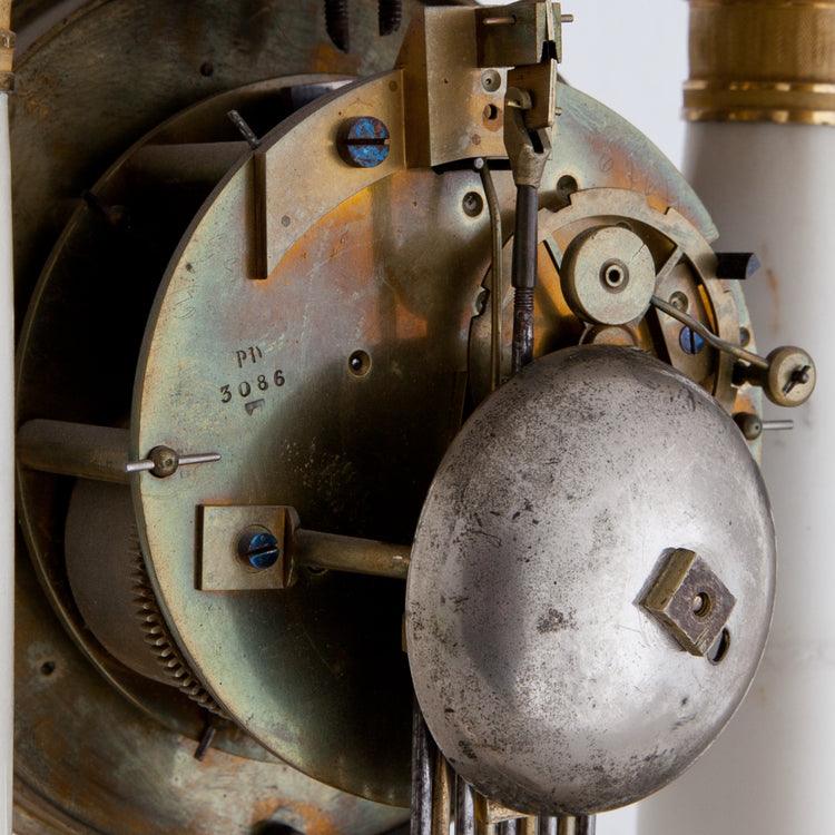 Charles X Mantle Clock, sig. Jeannest, Paris ca. 1830 - Ehrl Fine Art & Antiques
