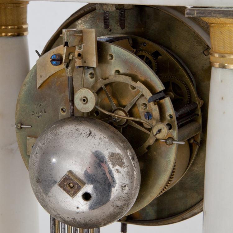 Charles X Mantle Clock, sig. Jeannest, Paris ca. 1830 - Ehrl Fine Art & Antiques